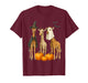 Giraffe Boo Mummy Witch Halloween Costume Giraffe Pumpkin T-Shirt