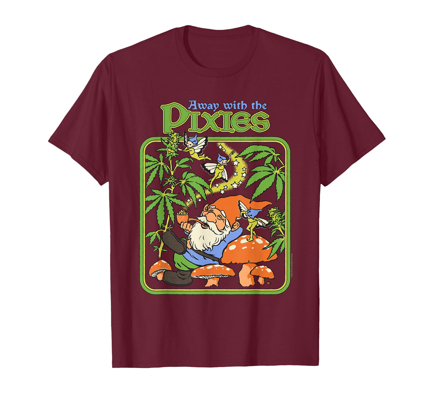 Steven Rhodes Away with The Pixies Garden Gnome Funny T-Shirt