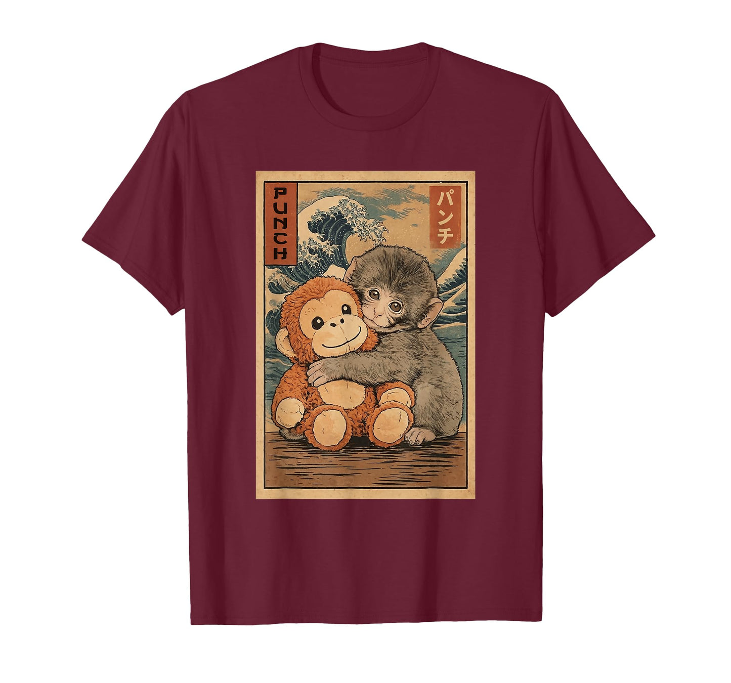 Macaque Ukiyo-e Art T-Shirt