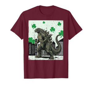 St Patricks Day Japanese Monster Shamrock Irish Boys Men T-Shirt