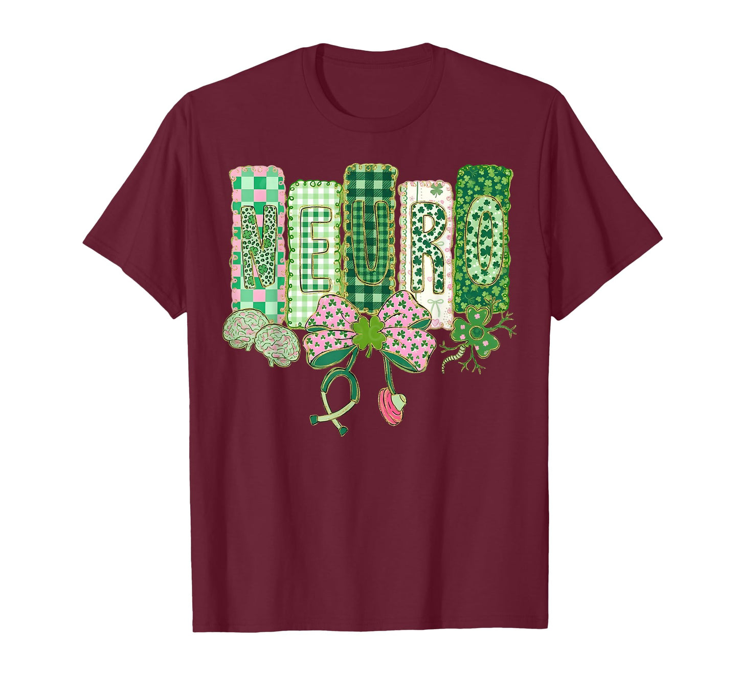 Neuro Nurse St Patricks Day One Lucky Nurse Nurse St Patrick T-Shirt