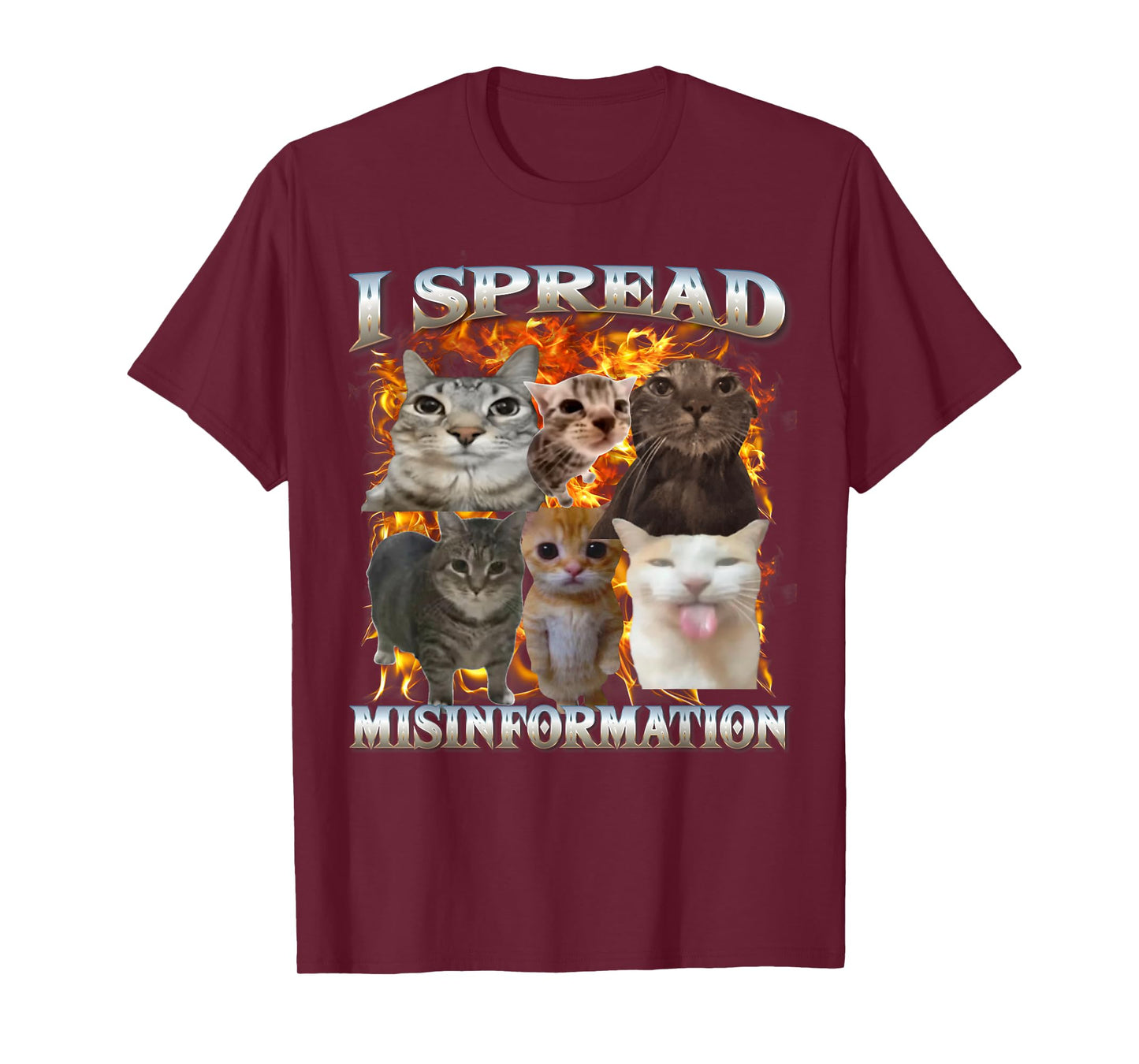 I Spread Misinformation Cat Meme Bootleg Meme Funny Memes T-Shirt
