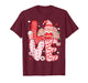 Valentine Funny Gnome Love Red Heart Girl Women Kid T-Shirt