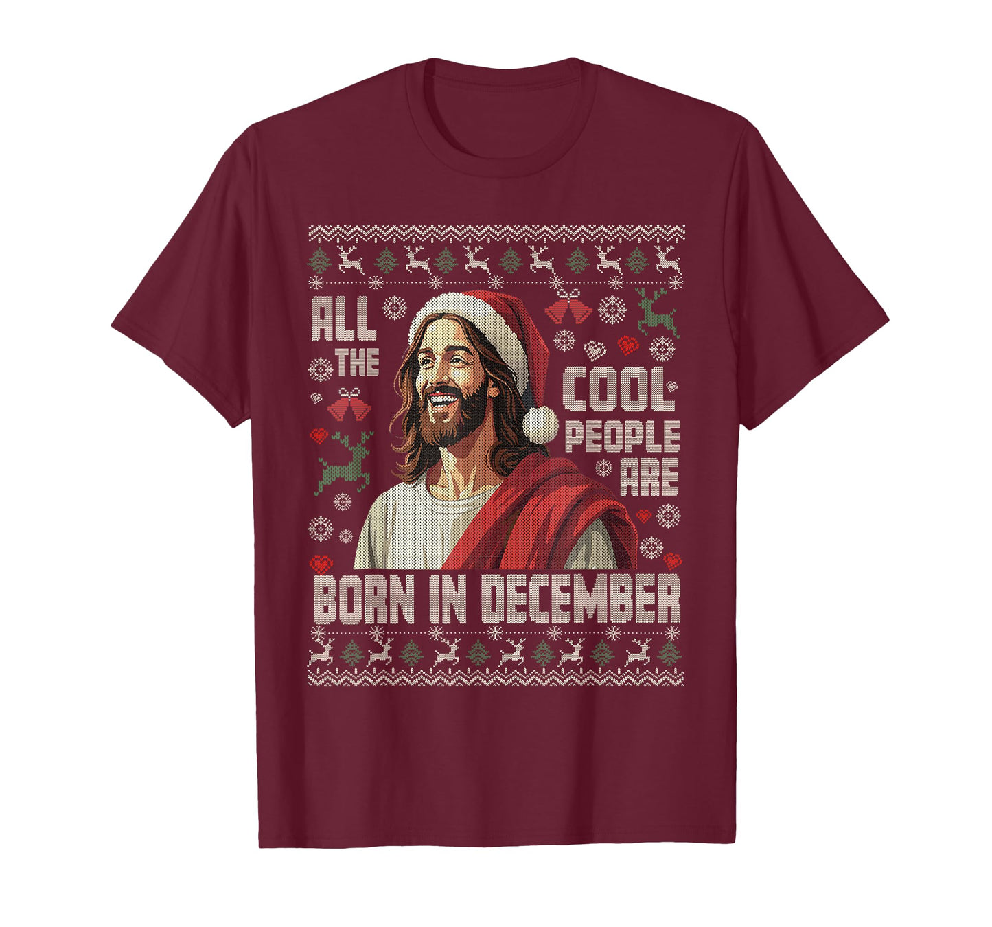Cool People are Born in December Christian Christmas Bday T-Shirt