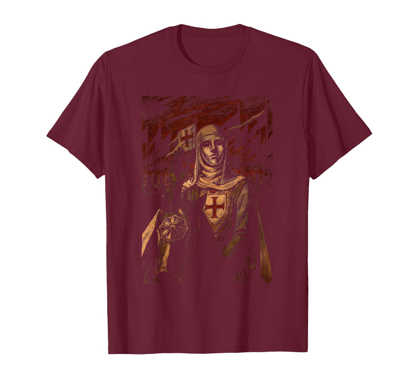 Sliver Mask King Baldwin IV Meme The Leper King Warrior T-Shirt