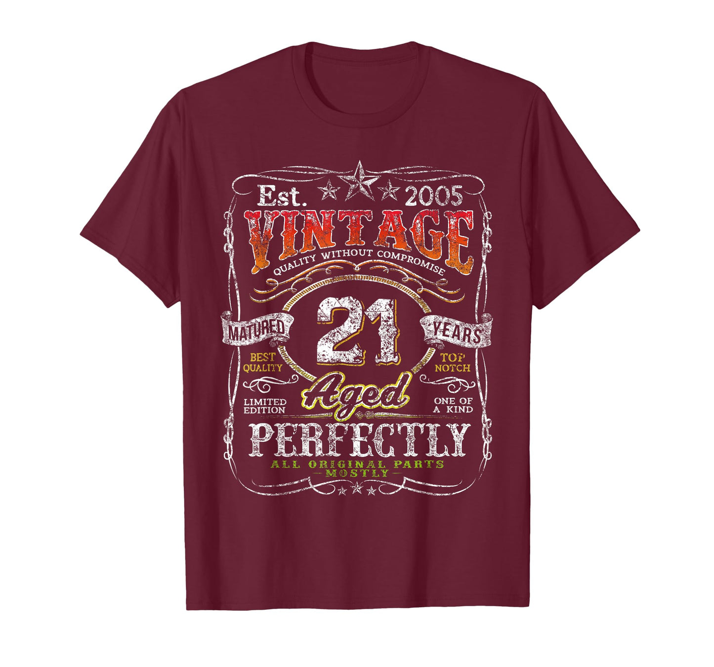 Vintage 2005 Limited Edition Shirt 21 Year Old 21st Birthday T-Shirt