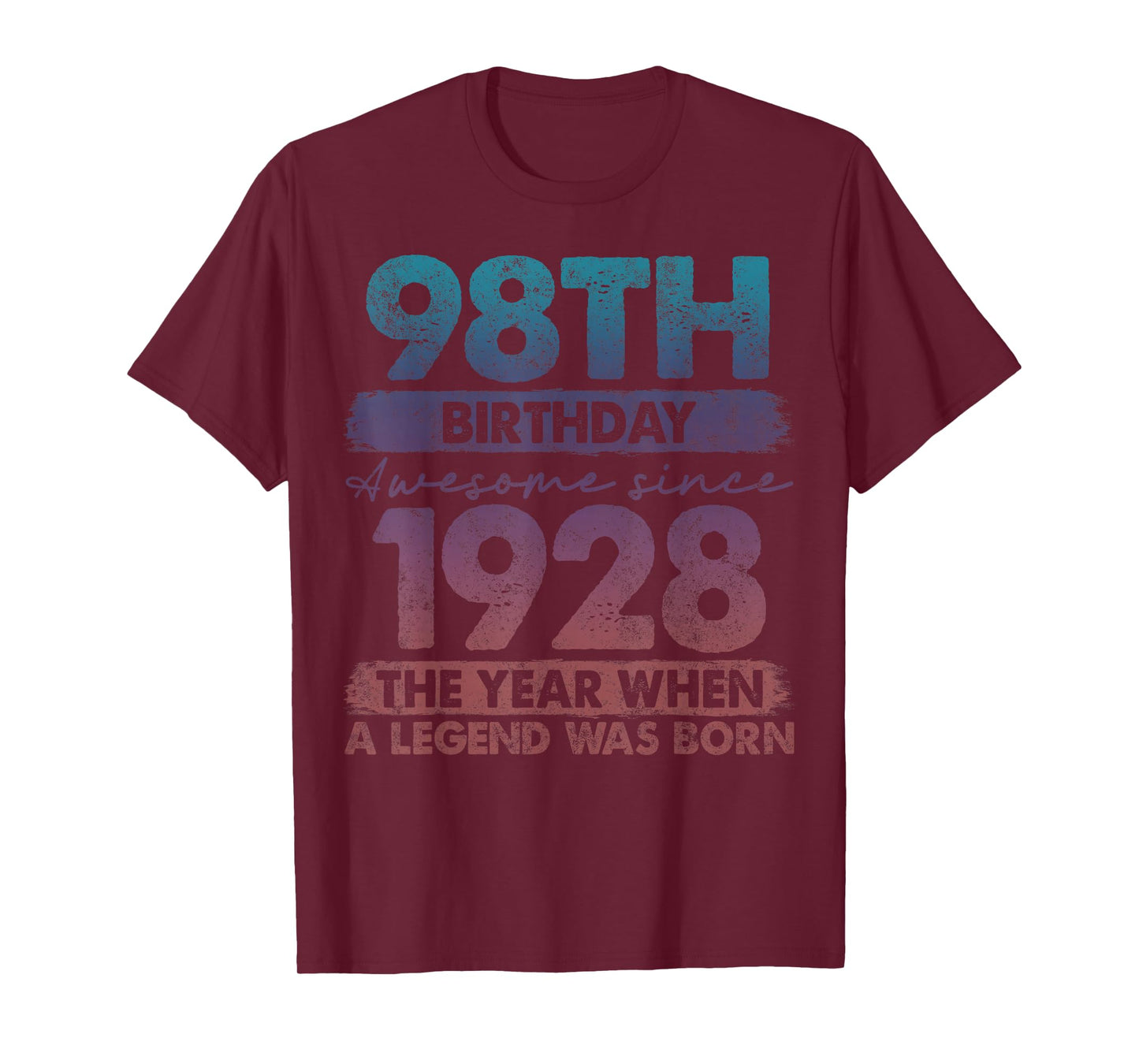 98 Year Old Gifts Vintage 1928 Limited Edition 98th Birthday T-Shirt