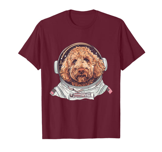 Goldendoodle Astronaut Funny Dog Lover T-Shirt