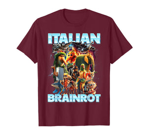 Italian Brainrot Characters Funny Meme for Men Women Kids T-Shirt