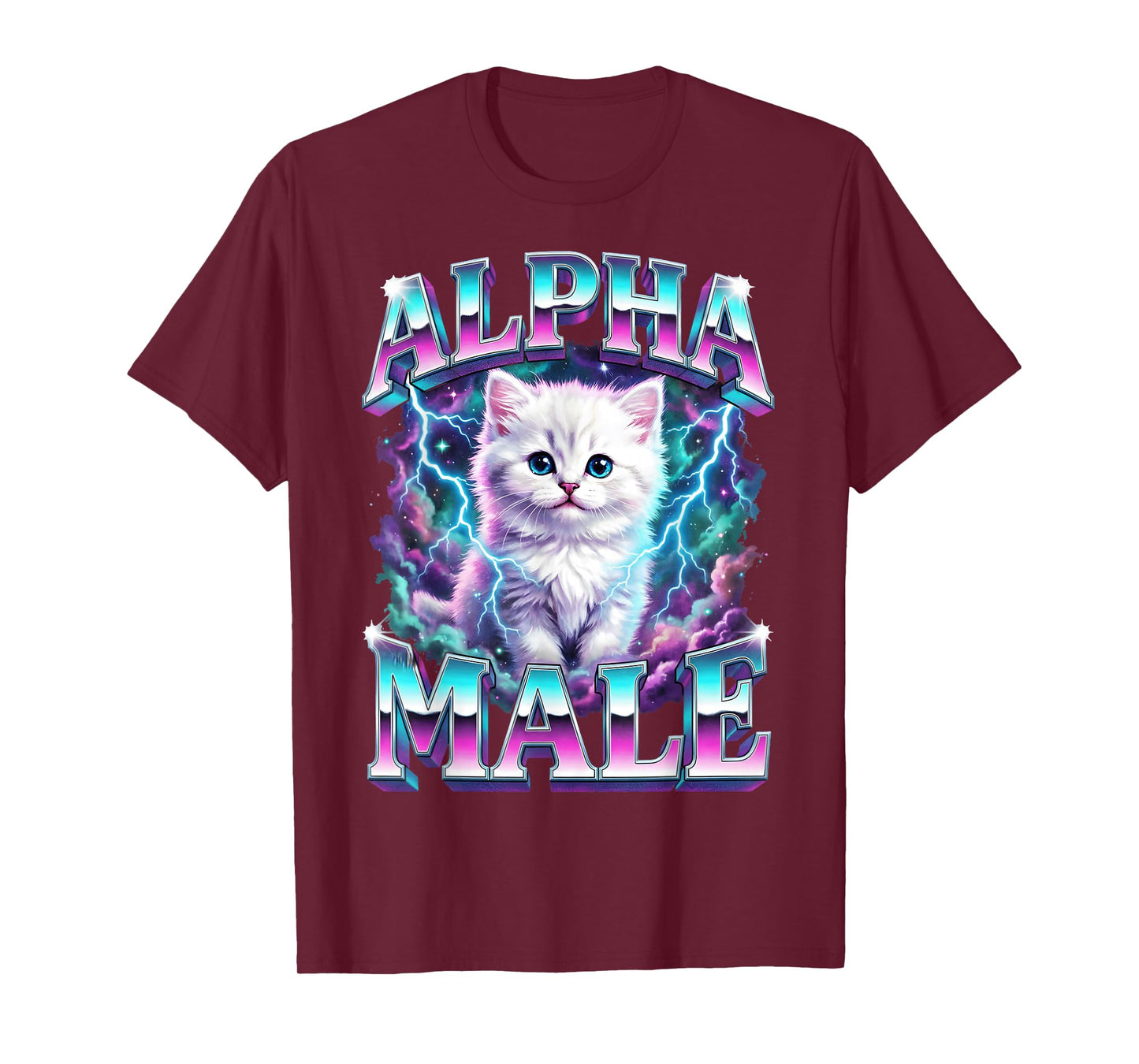 Alpha Male Cat Kitten Funny for Men Women T-Shirt