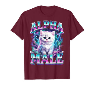 Alpha Male Cat Kitten Funny for Men Women T-Shirt