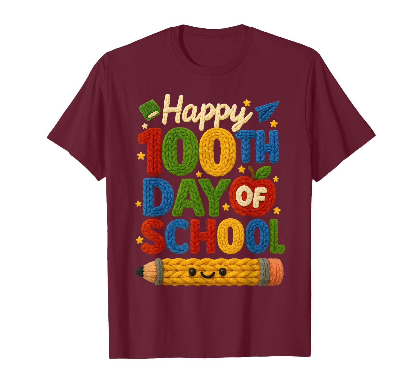 Happy 100th Day of School 100 Days of School Teacher Student T-Shirt