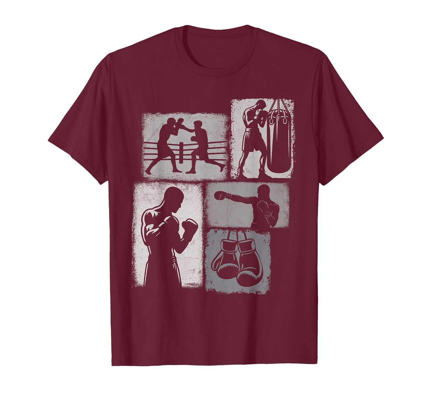 Boxing Collage Boxer Men Kids Coach Youth Boys T-Shirt