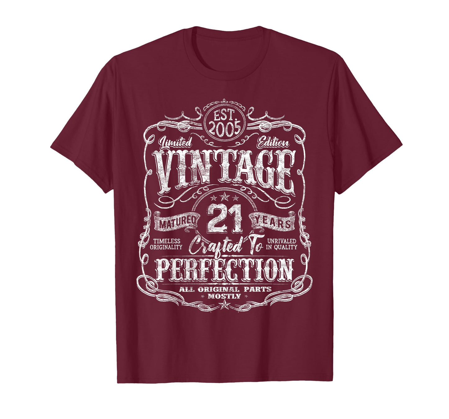 Vintage 2005 Limited Edition Shirt 21 Year Old 21st Birthday T-Shirt