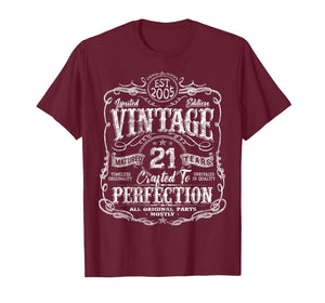 Vintage 2005 Limited Edition Shirt 21 Year Old 21st Birthday T-Shirt