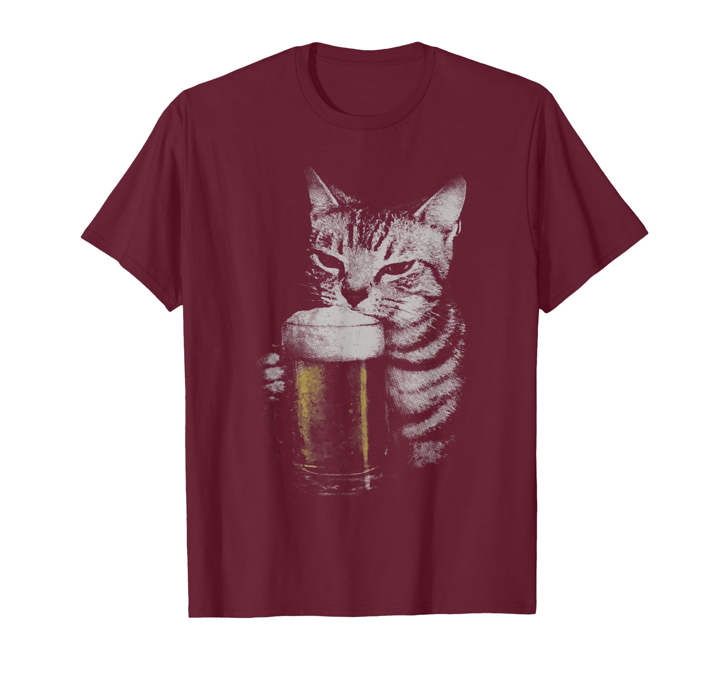 Cat Beer Y2k Vintage 90s Funny Cats Meme Fun Kitty Drunk T-Shirt