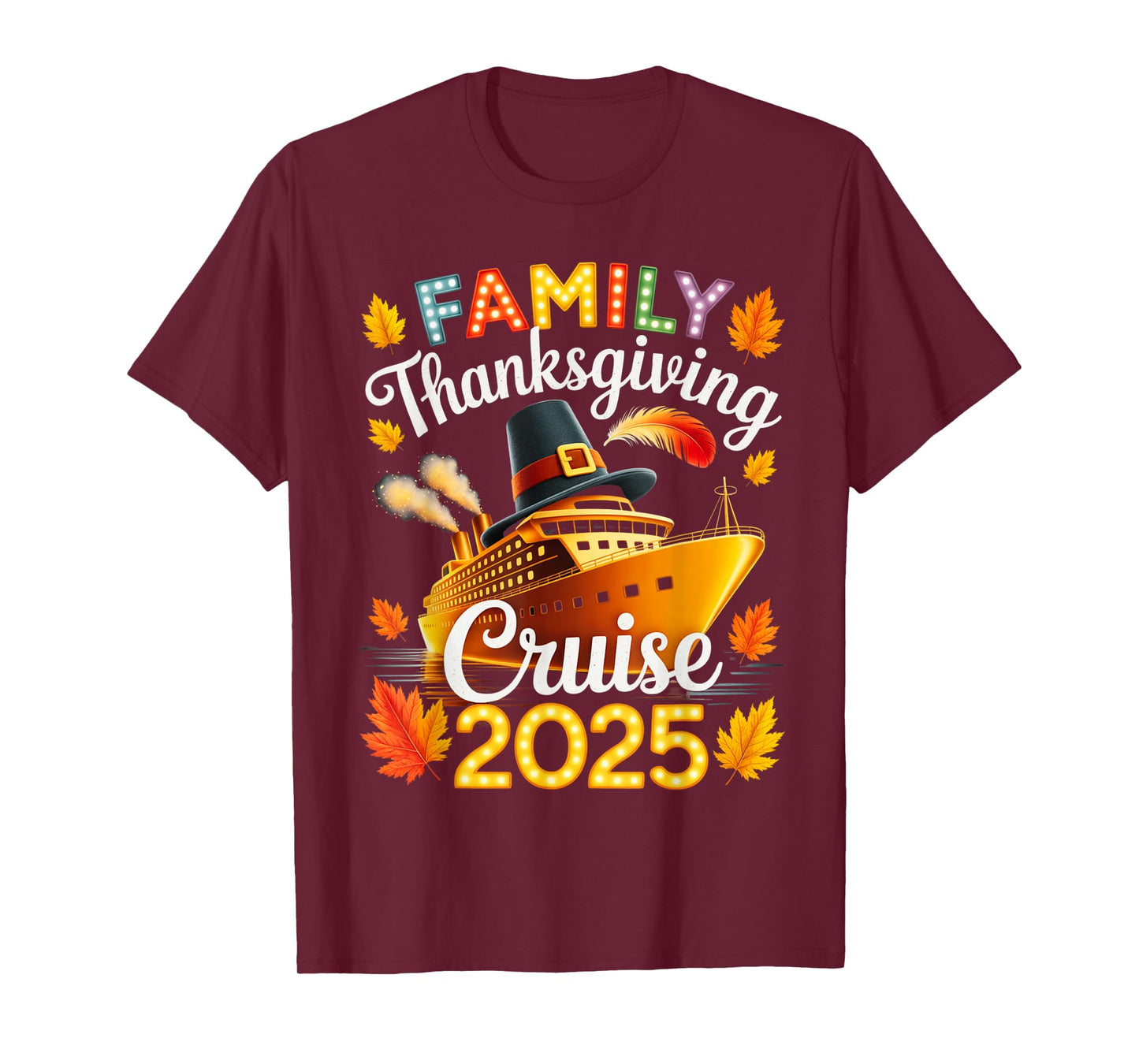 Family 2025 Thanksgiving Cruise Ship Vacation T-Shirt
