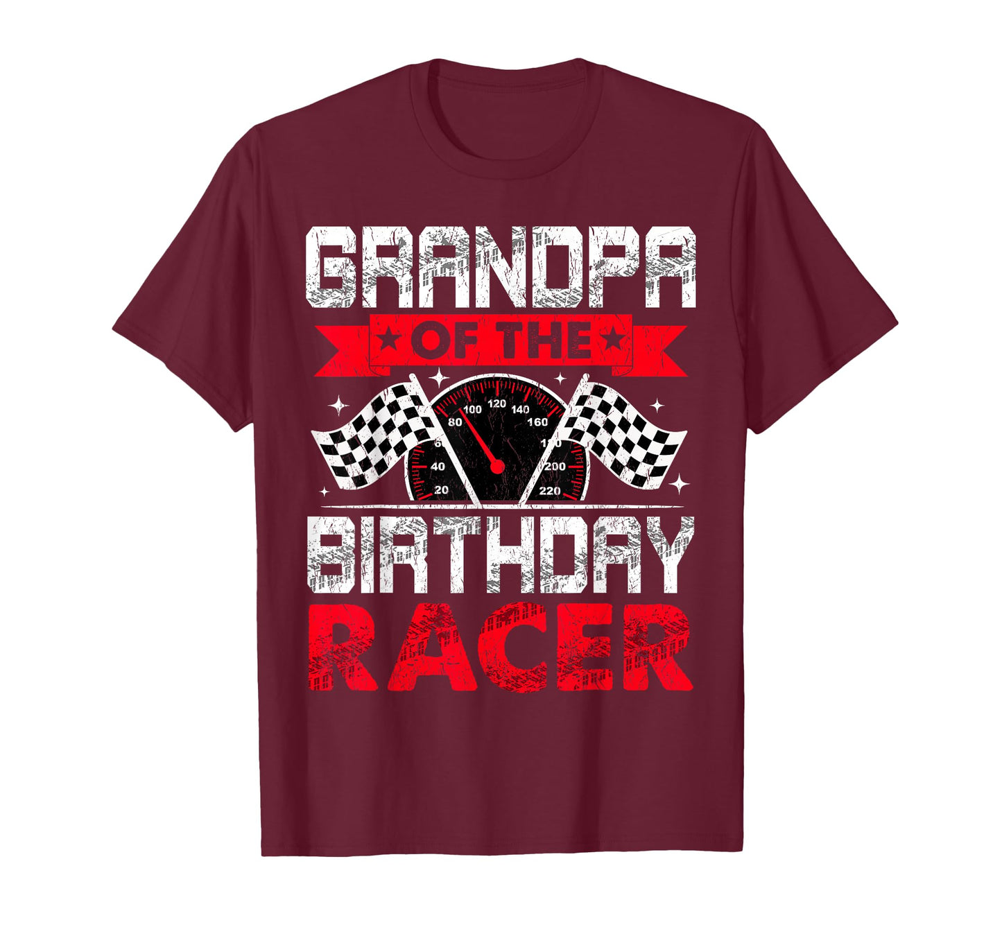 Grandpa of The Birthday Racer Bday Racing Car Family T-Shirt