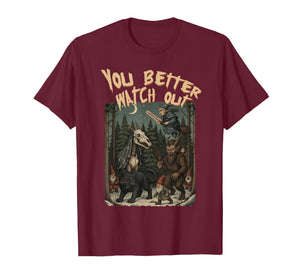 Yule Cat Krampus Icelandic Folklore You Better Watch Out T-Shirt