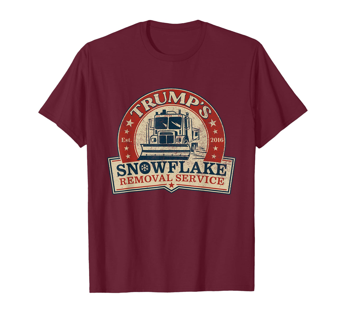Trump's Snowflake Removal Service Funny Donald Trump T-Shirt