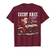 Every Knee Shall Bow Santa Jesus Christian Holiday Christmas T-Shirt