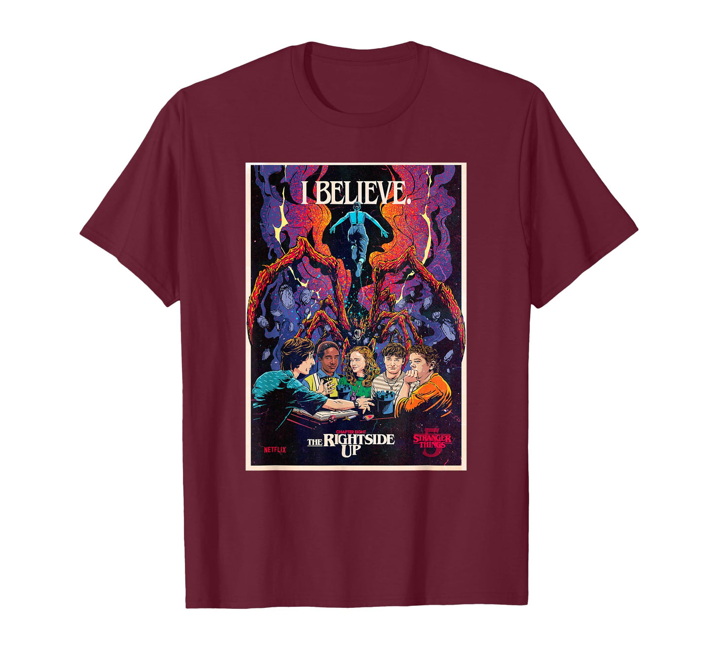 Stranger Things 5 Chapter Eight The Rightside Up I Believe T-Shirt