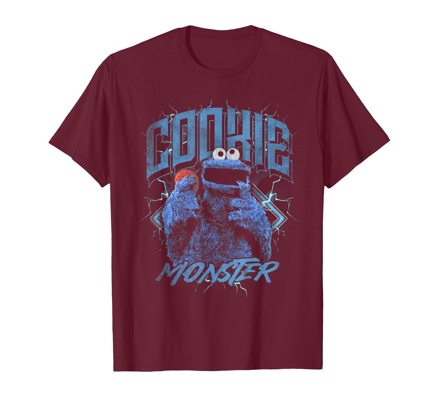 Sesame Street Cookie Monster Heavy Metal T-Shirt