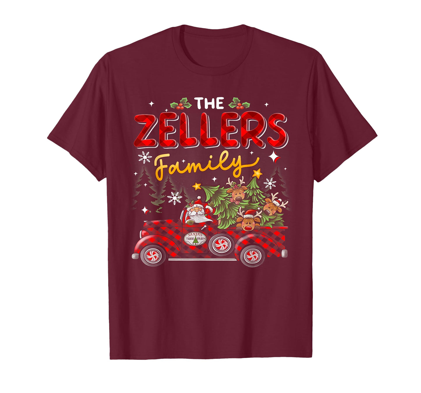 The Zellers Family Christmas Matching Pajamas Group Gift T-Shirt