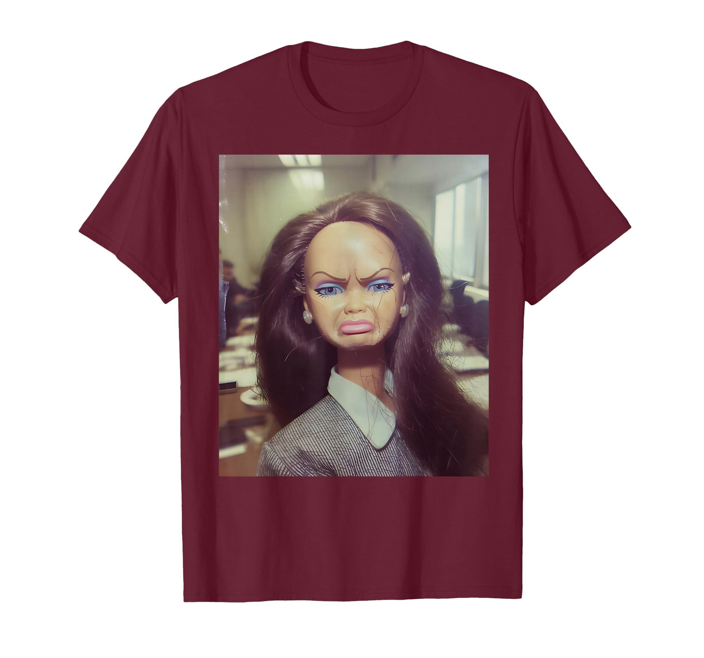 Distressed Doll Face Meme T-Shirt