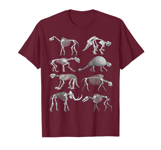 Cenozoic Mammal Fossils Paleoart Science Paleontology T-Shirt