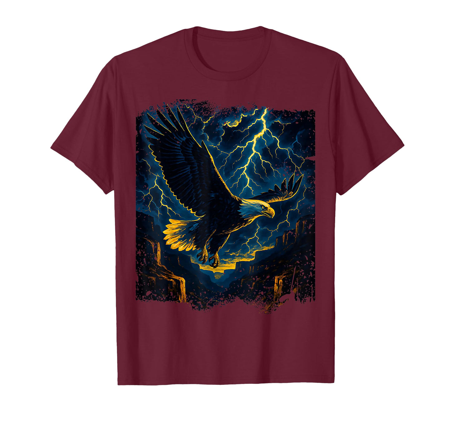 Eagle Flying Over Canyon for Men Women & Kids T-Shirt