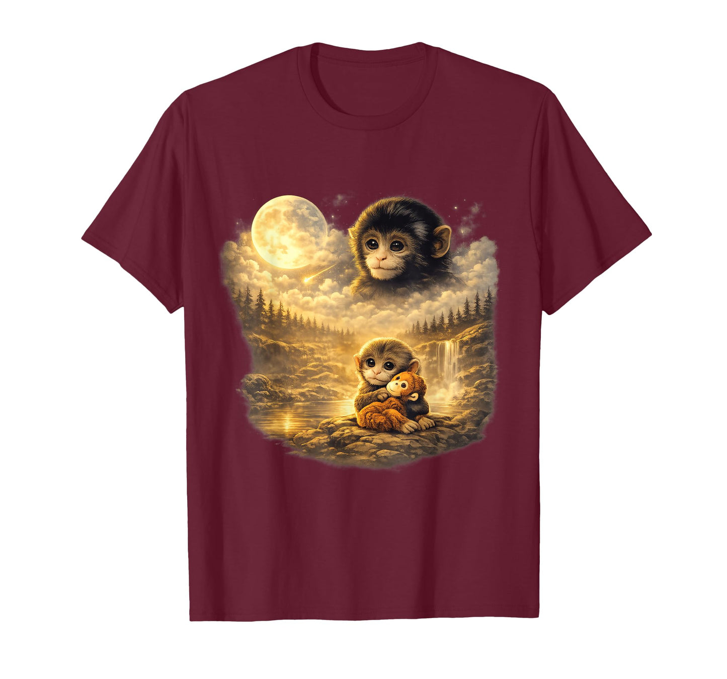 Punch Monkey Moon Vintage Moon T-Shirt