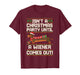 Cool Funny Wiener Dog Christmas Dachshund Holiday Joke T-Shirt