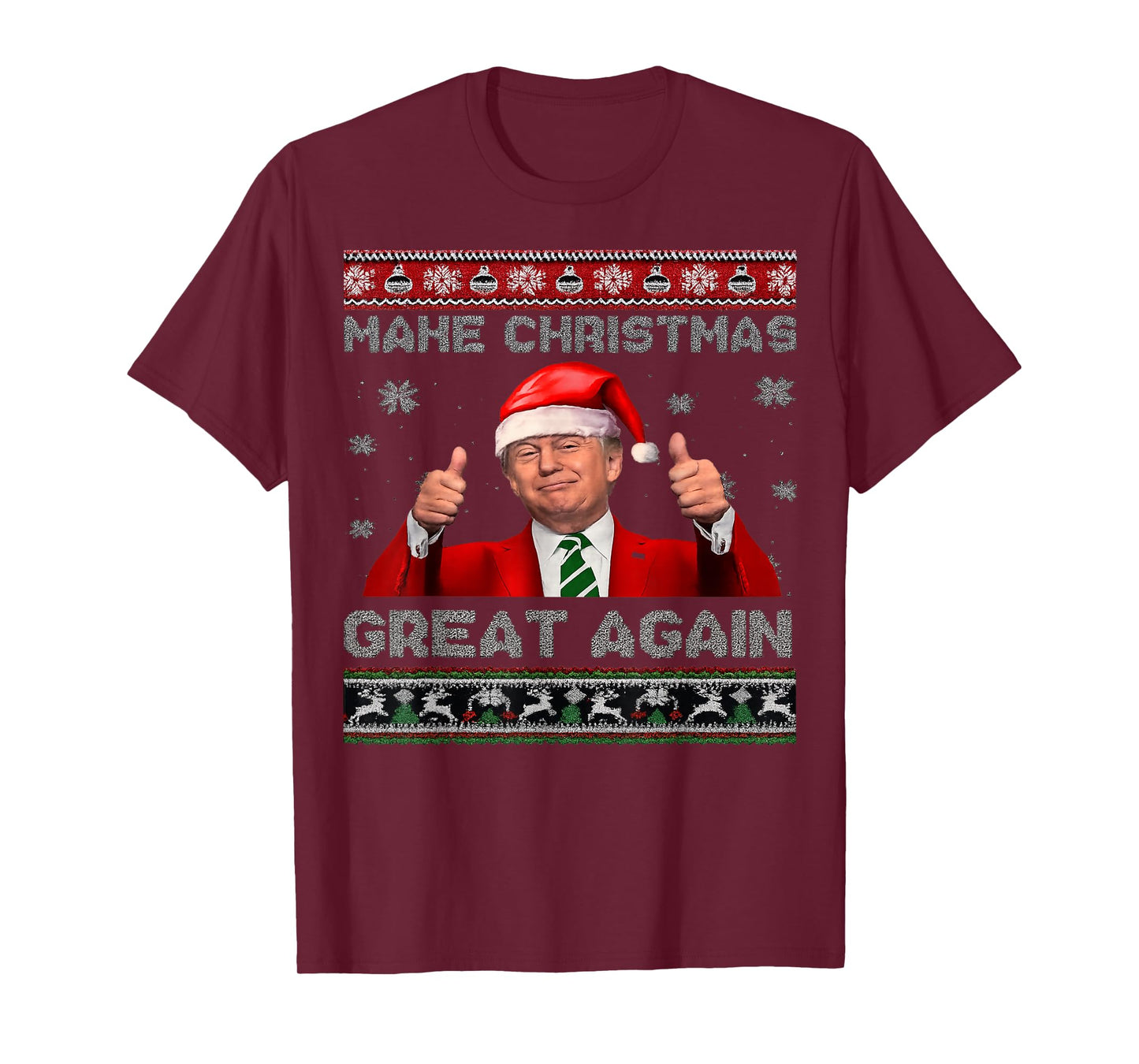 Make Christmas Great Again Xmas Trump T-Shirt