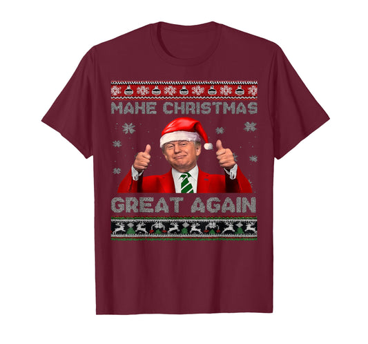 Make Christmas Great Again Xmas Trump T-Shirt