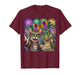 Funny Cat Alligator Selfie Mardi Gras Carnival Party Art T-Shirt