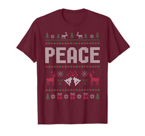 I Come in Peace Couple Matching Ugly Christmas Sweater T-Shirt