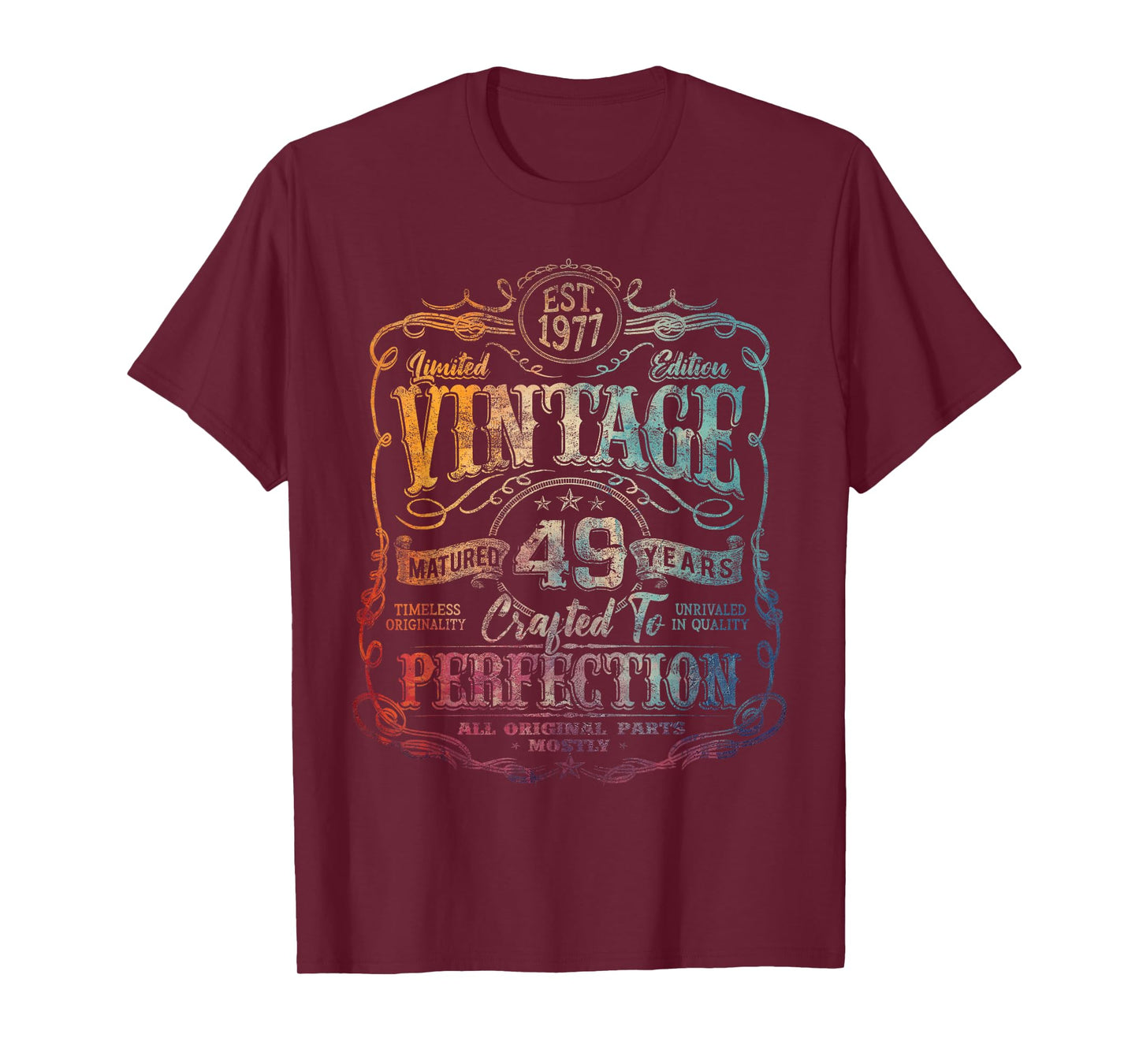 Vintage 1977 Limited Edition Shirt 49 Year Old 49th Birthday T-Shirt