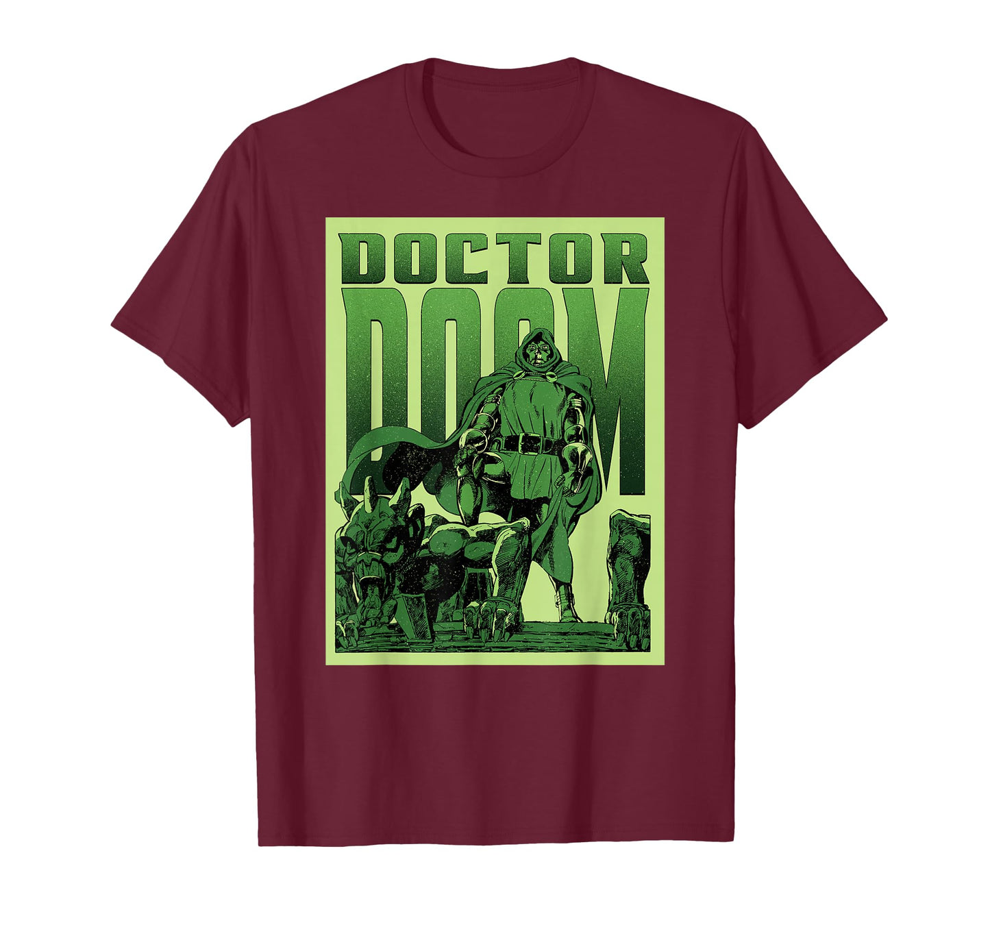 Marvel Super Villains Doctor Doom Gargoyle Vintage Comic Art T-Shirt