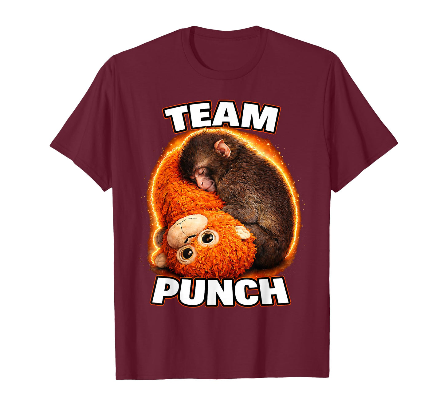 Adorable Monkey Punch Baby Graphic Team Punch Big Love Gifts T-Shirt