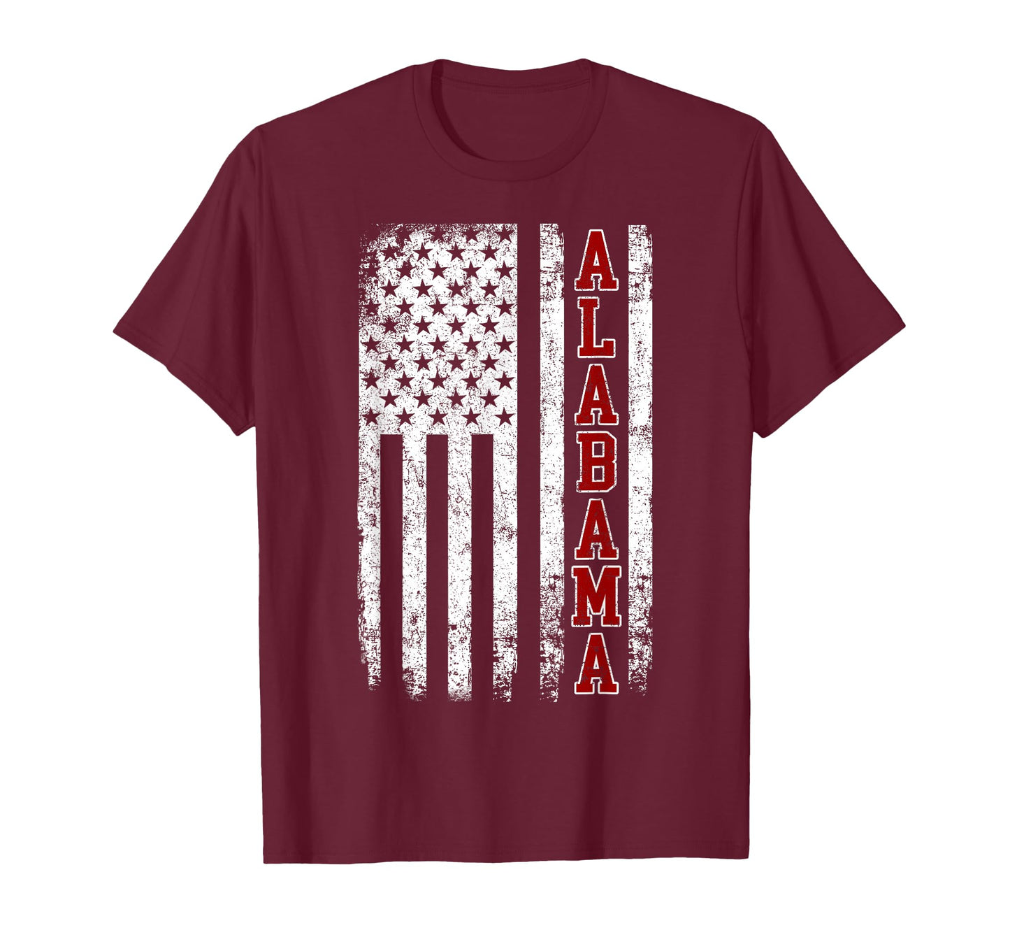Alabama AL Retro Vintage Athletic Sports Design Red Style T-Shirt