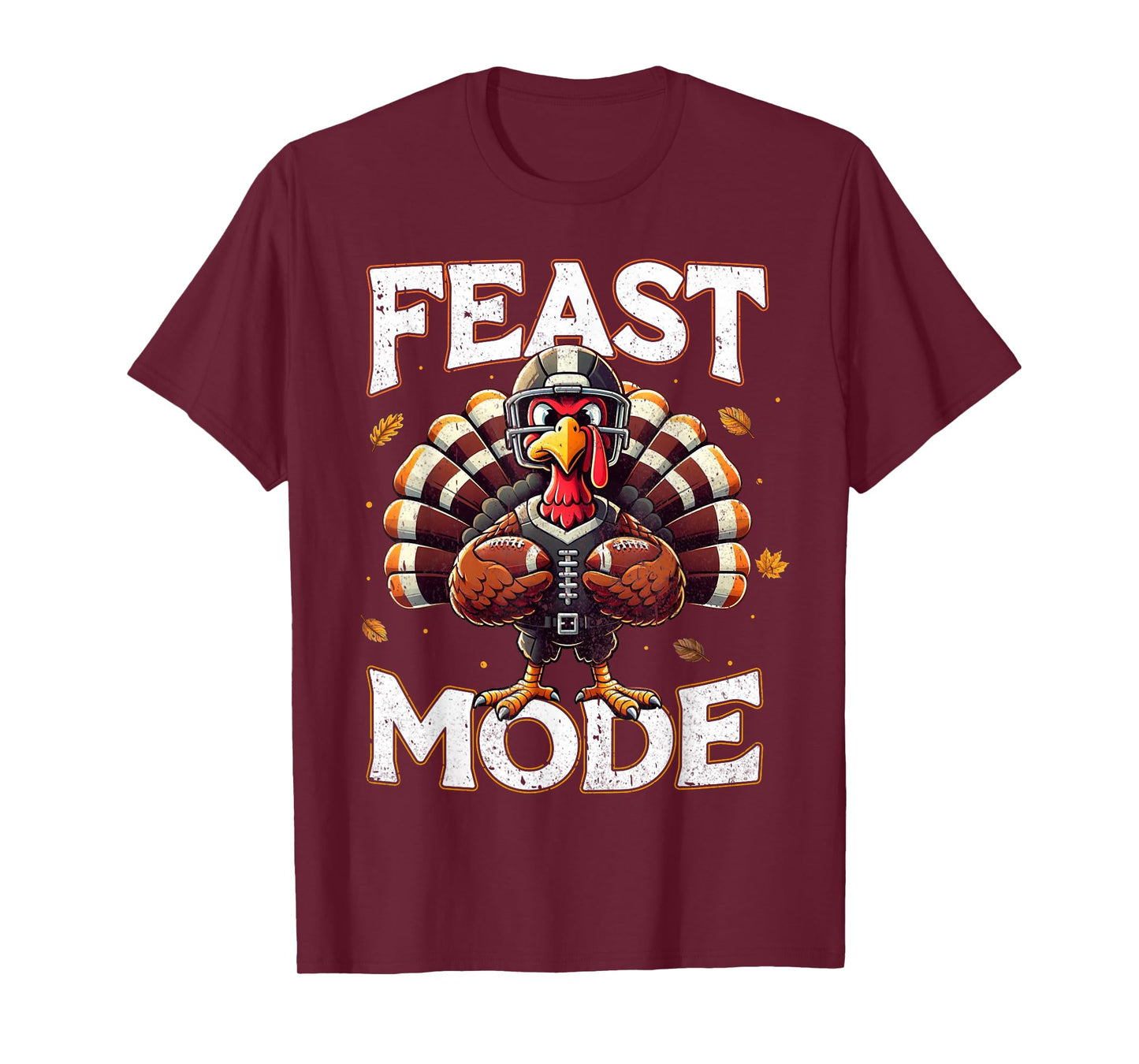 Feast Mode Turkey Vintage Football Thanksgiving Shirts Boys T-Shirt