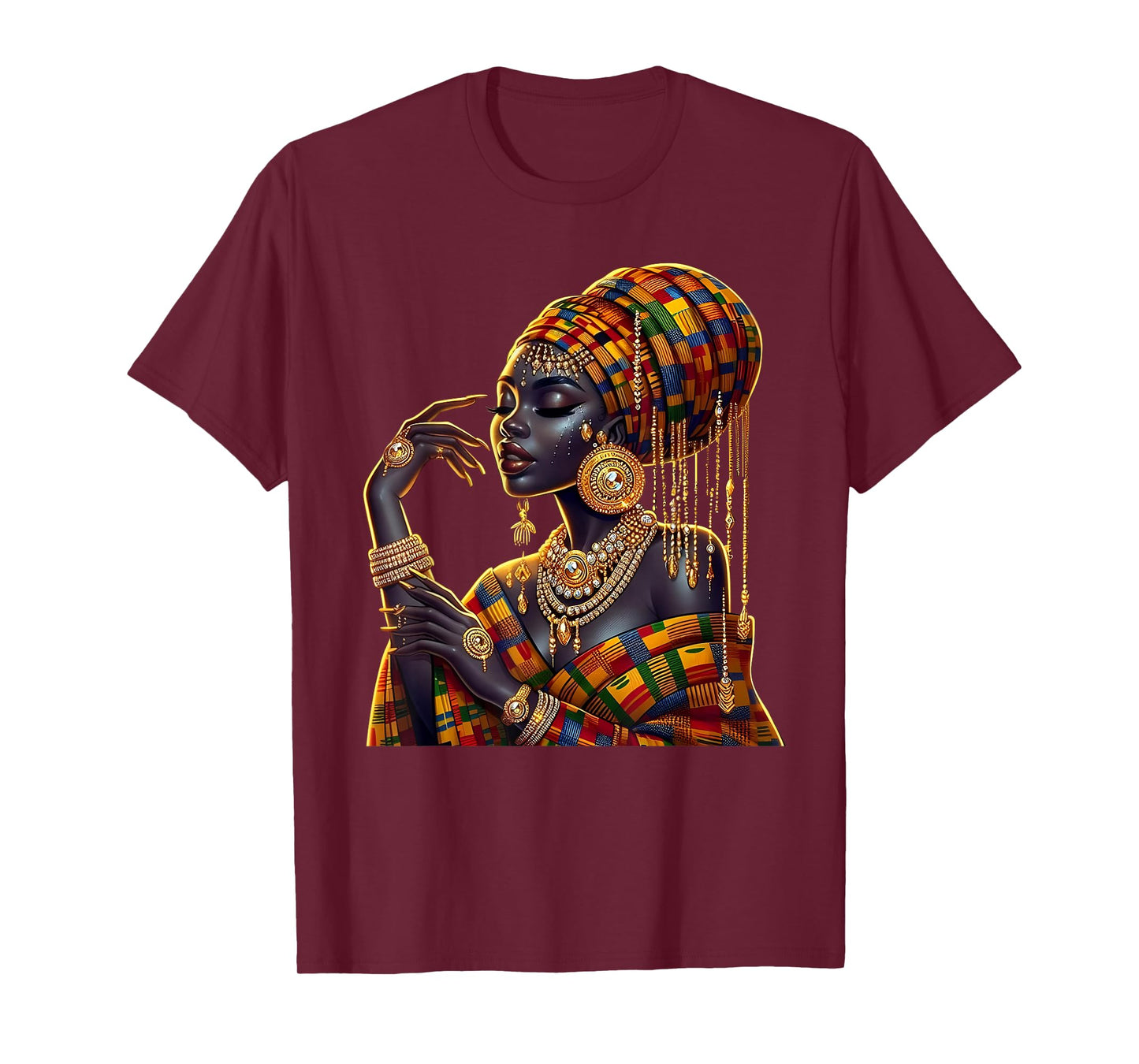 Love Black Woman African Melanin Queen Black History Month T-Shirt
