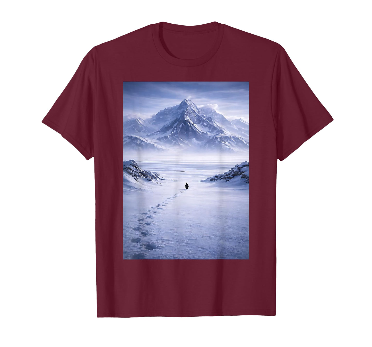 Penguin But Why Head Towards The Mountains Penguins Meme T-Shirt