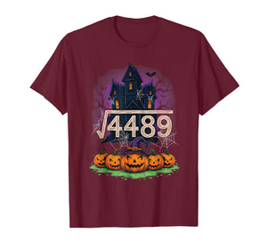 Square Root 4489 Funny Halloween Meme 67 Math Teachers Kids T-Shirt