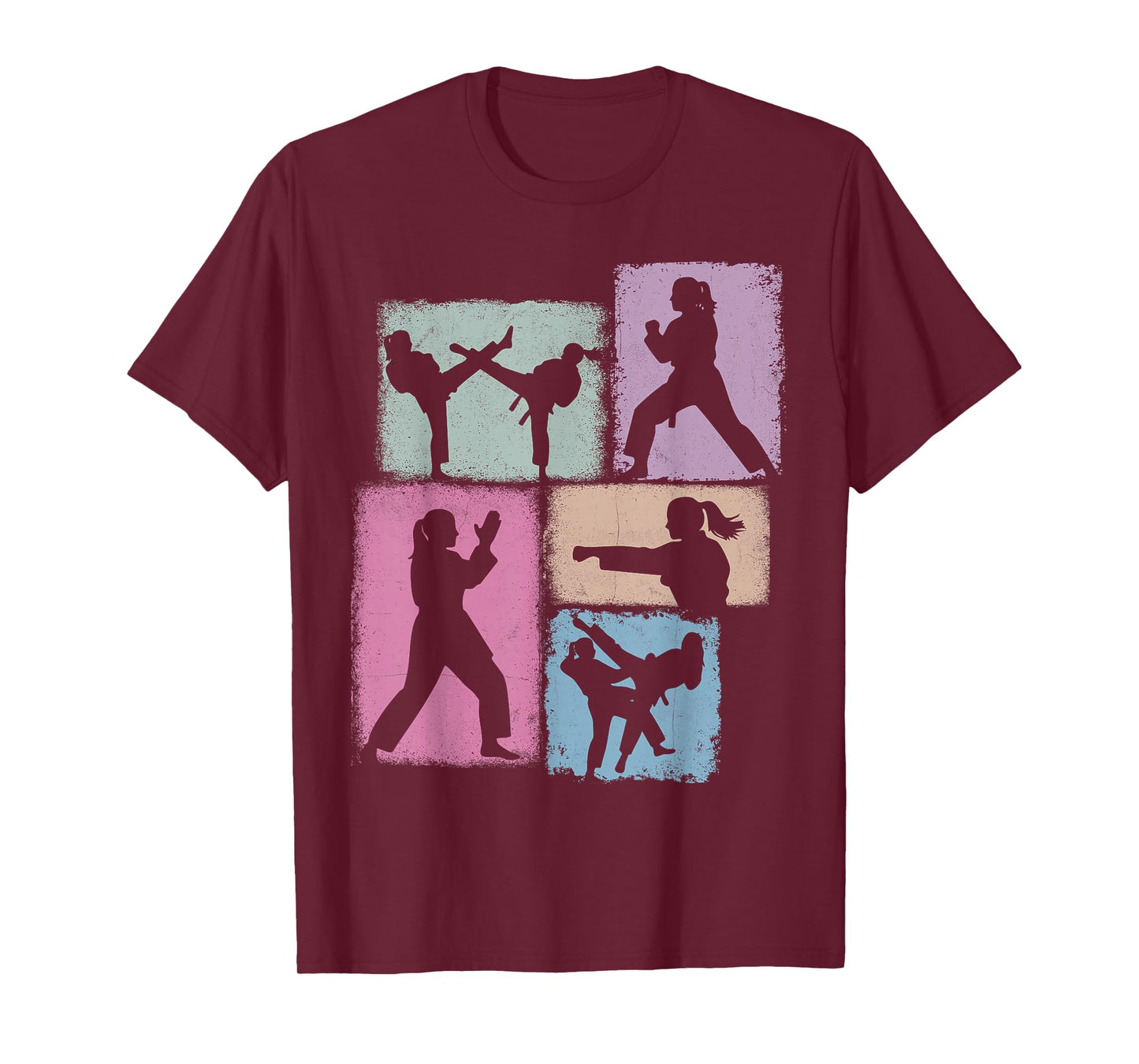 Taekwondo Practitioner Collage Women Kids Coach Youth Girl T-Shirt