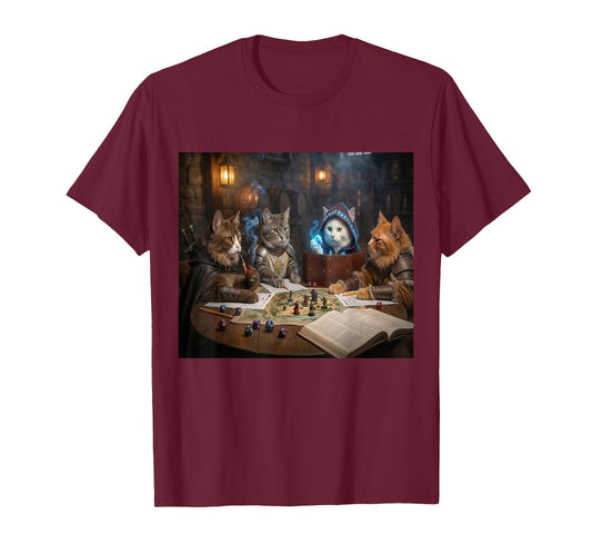 Cats Side Quest Tabletop Funny Cat Meme Humor Gift Cat Lover T-Shirt