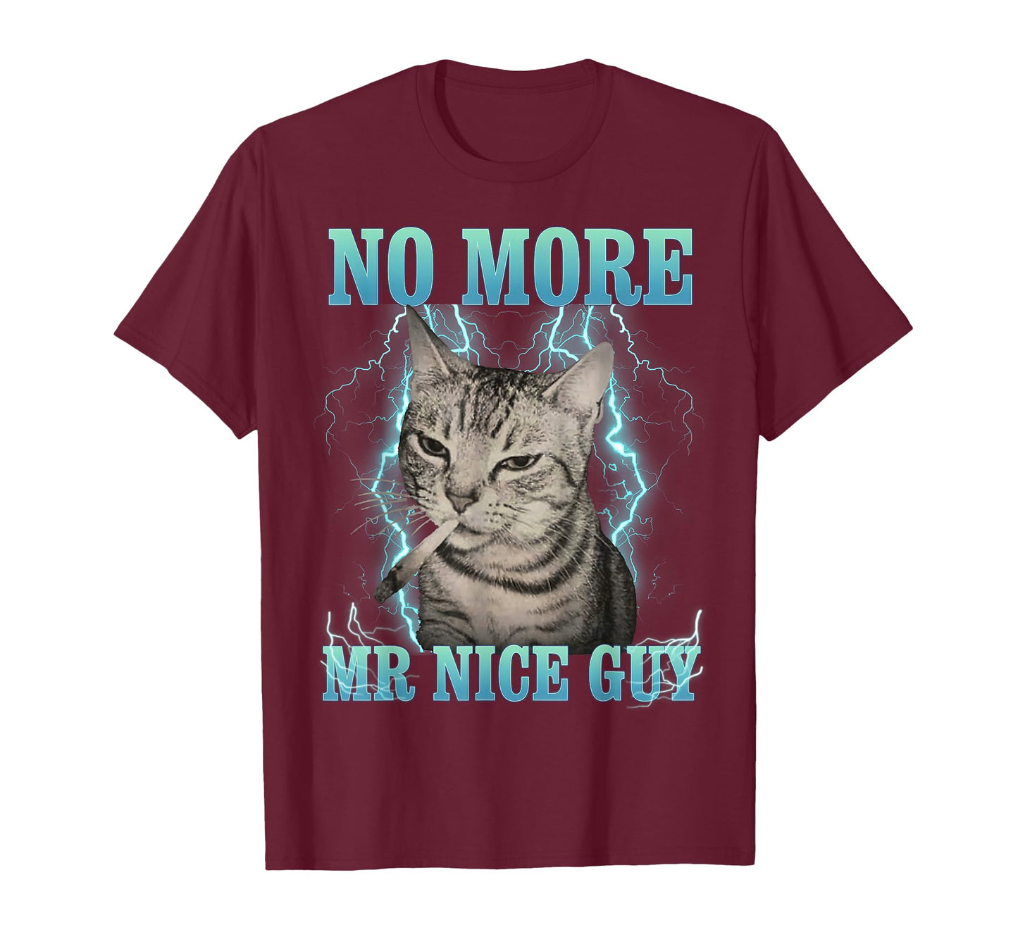 Funny Memes Humor Saying No More Mr Nice Guy Cat Meme T-Shirt