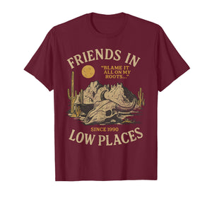 Friend in Low Places Vintage 90s Country Western Men Women T-Shirt