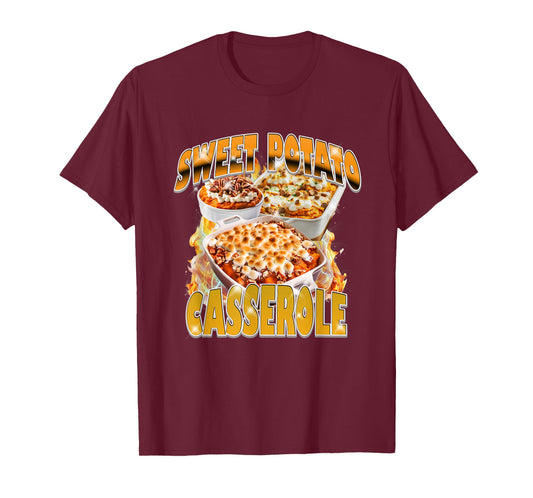 Thanksgiving Sweet Potato Casserole Bootleg 90's Rap Rock T-Shirt